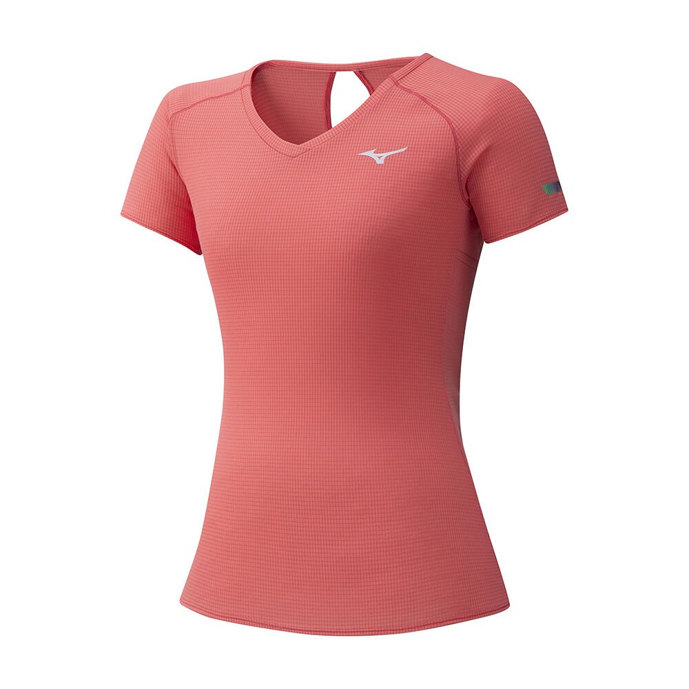 Camisetas Mizuno Running DryAeroflow Para Mujer Coral 6978120-ZT
